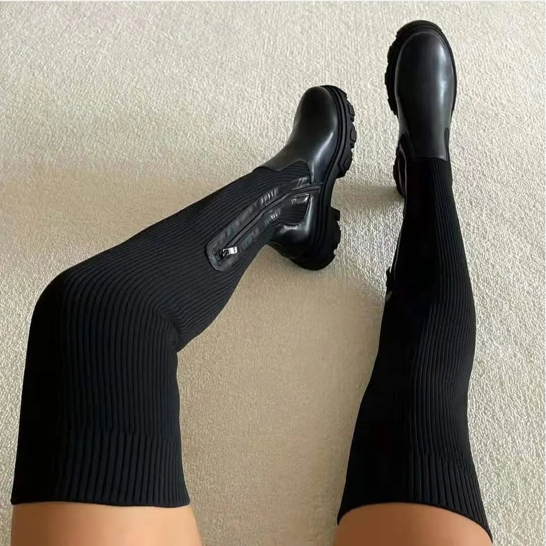 Women's Western Boots Pull On | Knee High Boots - Image 3