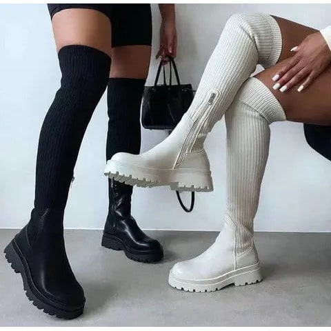 Women's Western Boots Pull On | Knee High Boots - Image 8
